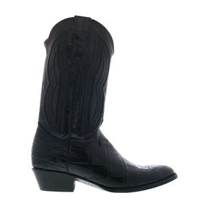 Ferrini Mens American Aligator R-Toe Black Boots (NWT)